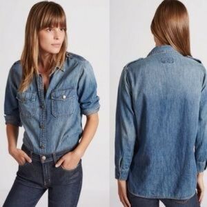 Current/Elliott Denim The Perfect Shirt in Shipwreck – Size 2
